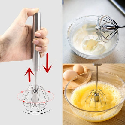 🔥Last Day Promotion-60%OFF - Stainless Steel Semi-Automatic Whisk