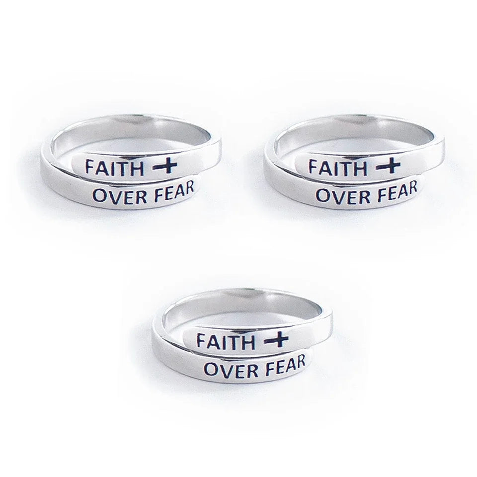 Faith Over Fear Ring