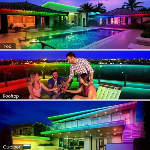 🔥LAST DAY 70% OFF 🔥2024 Outdoor Waterproof WiFi Bluetooth Smart Led Strip Light💡