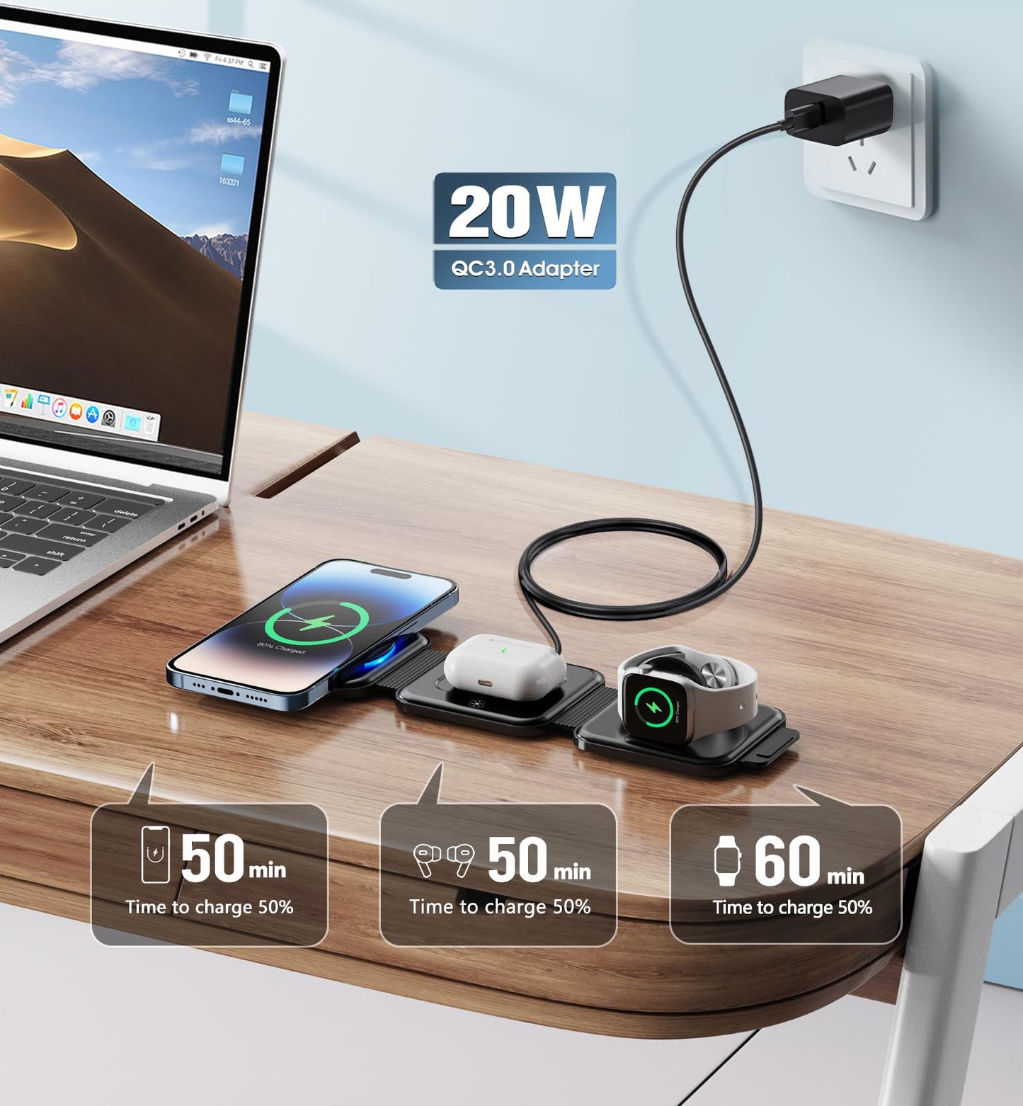 magsafe 3-in-1 wireless charger