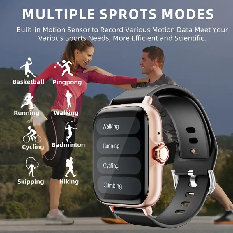 🔥All day Fitness Monitoring💯Bluetooth fashion smart watch⌚