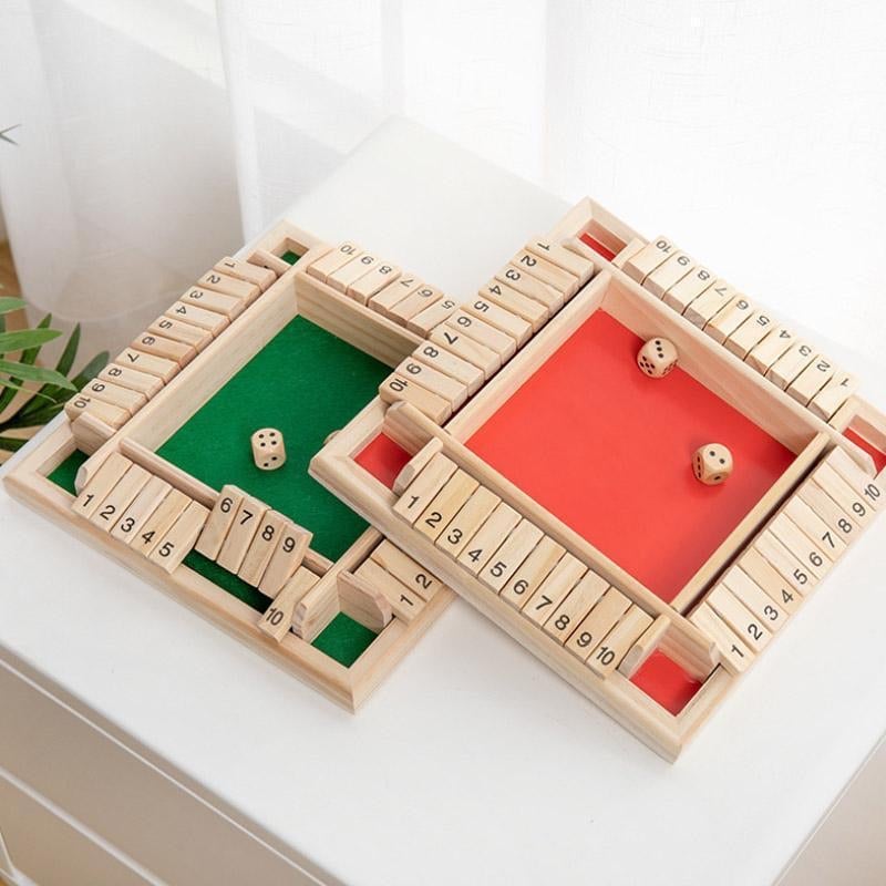 FUNNY FAMILY GAMES-Shut The Box Board Game🎲