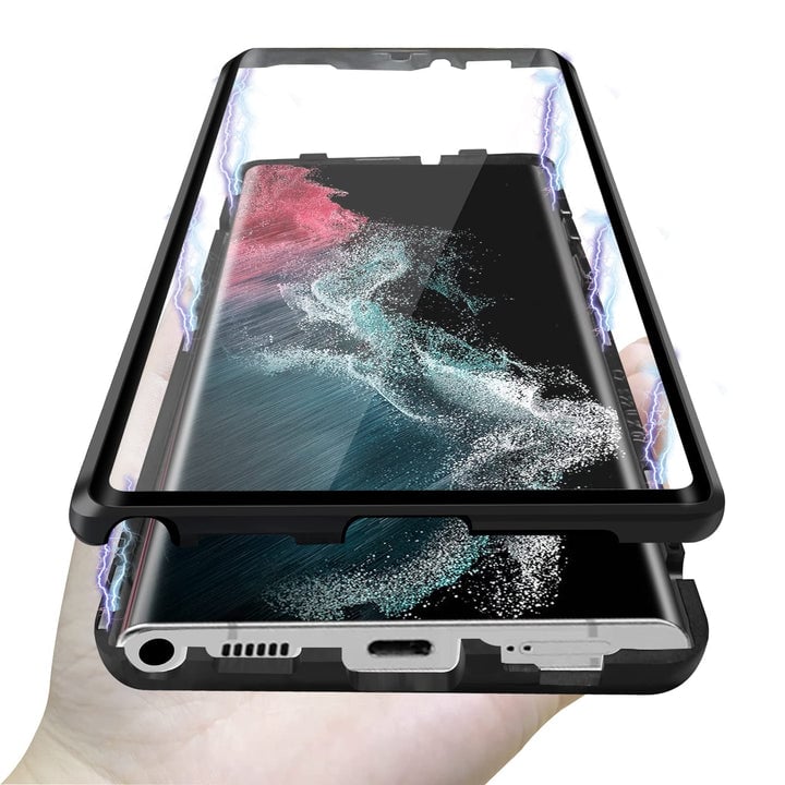 Magnetic Tempered Glass Double Sided Phone Case