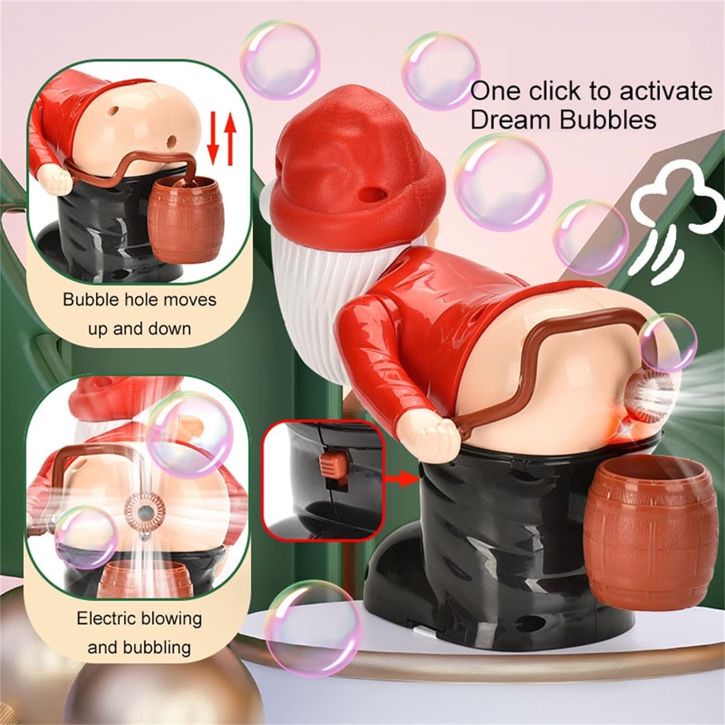 ✨Last Day Promotio🎁Funny Santa Claus bubble modeling of the fart fart