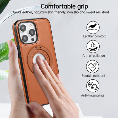 (🔥Last Day Promotion )🔥Full-Coverage Shockproof Leather Magnetic Stand iPhone Case for iPhone 16 15 14 13 12 Promax Pro Plus