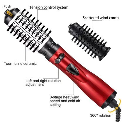 2-in-1 Hot Air Styler and Rotating Hair Dryer