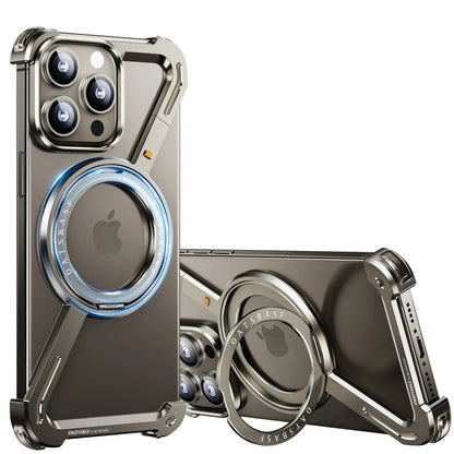 Luxury Aluminum Alloy Frame 360° Rotation Shape Metal Holder Phone Cover