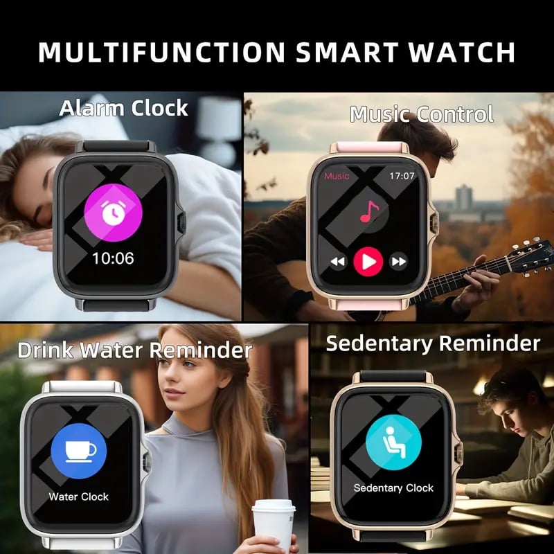 🔥All day Fitness Monitoring💯Bluetooth fashion smart watch⌚