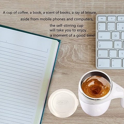 Magnetic Automatic Self-Stirring Coffee Mug