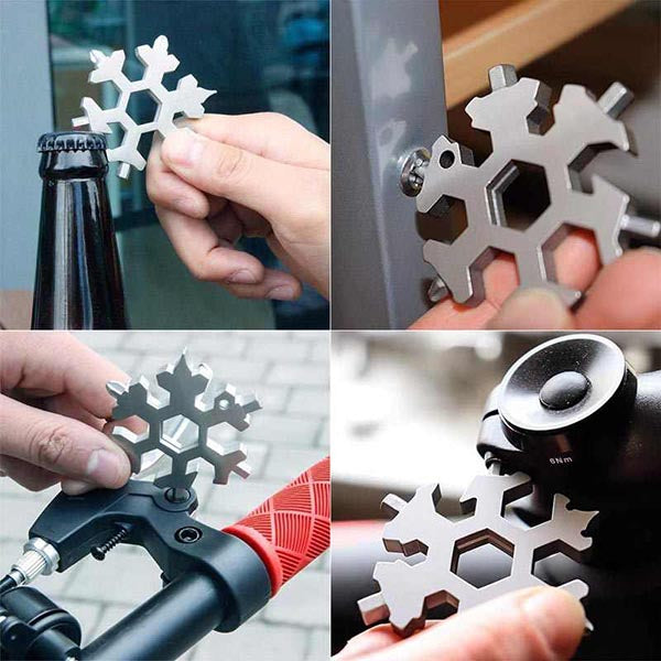 🔥 Snowflake Wrench Alloy Steel Hexagonal Universal 18-in-1