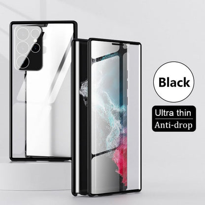 Magnetic Tempered Glass Double Sided Phone Case