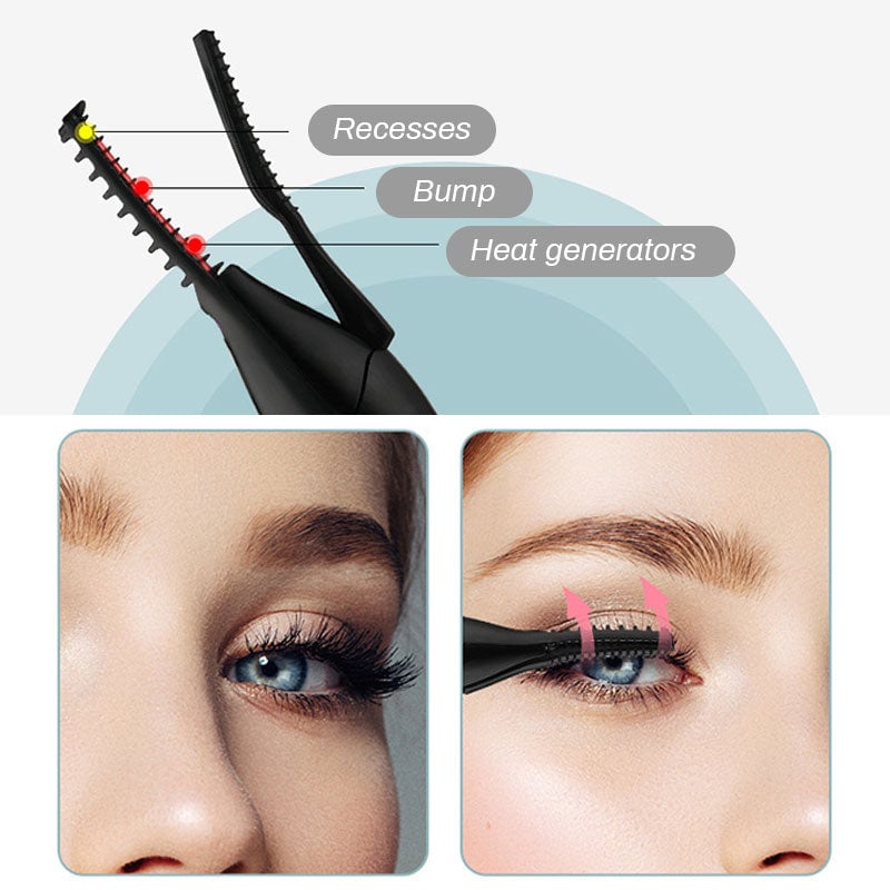 Electric Eyelash Curler for Instant Glam ✨ Blink & Dazzle! 👁️