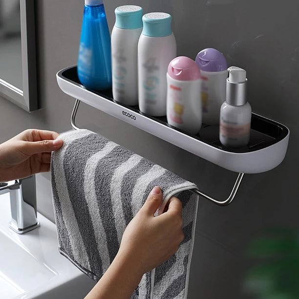 🚿Bathroom Storage Shelf - No Drilling Required