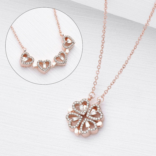 Lucky Heart Necklace・四つ葉のハートネックレス