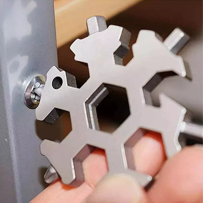 🔥 Snowflake Wrench Alloy Steel Hexagonal Universal 18-in-1